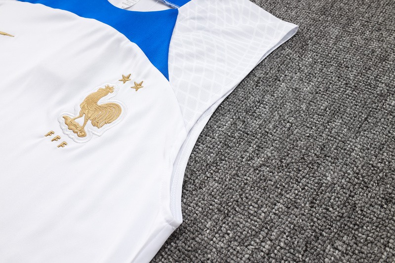 24/25 France White Training Set Shirt and Shorts