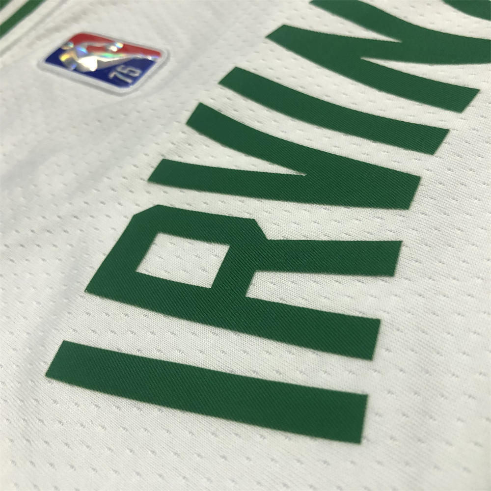 NBA Boston Celtics Round Neck 75th anniversary White Jersey IRVING#11 S-XXL