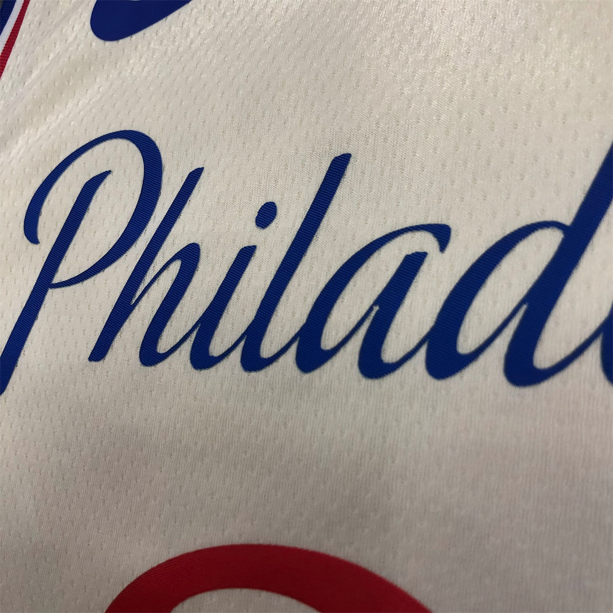 NBA Philadelphia 76ers Round neck White Jersey EMBIID#21 S-XXL