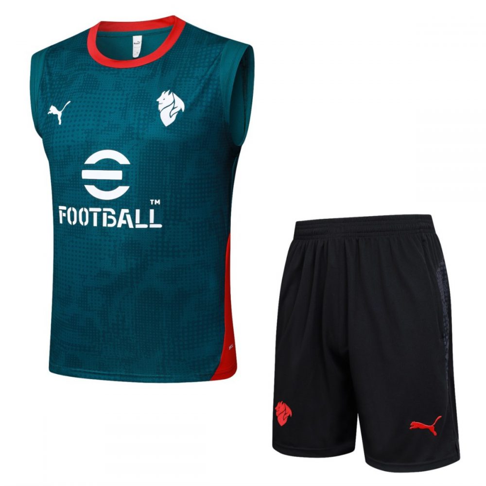2026 AC Milan Green Training Set Shirt and Shorts