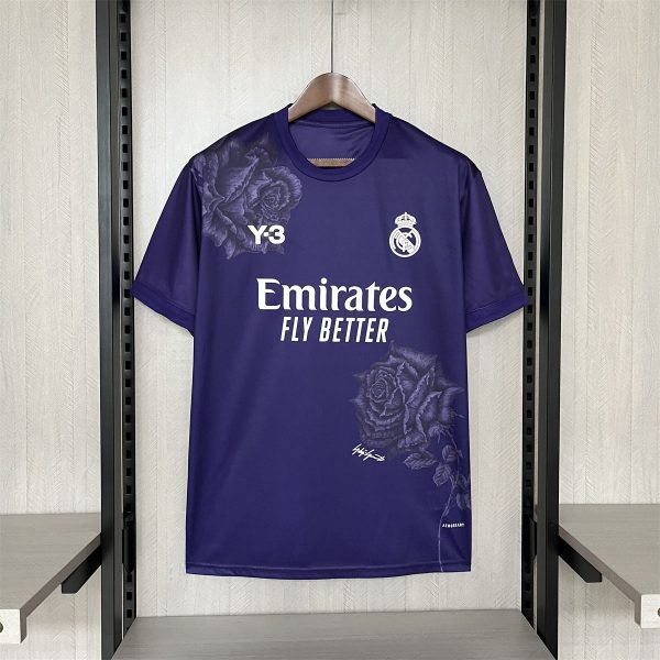 24/25 Real Madrid Y3 Purple Jersey Fan Version