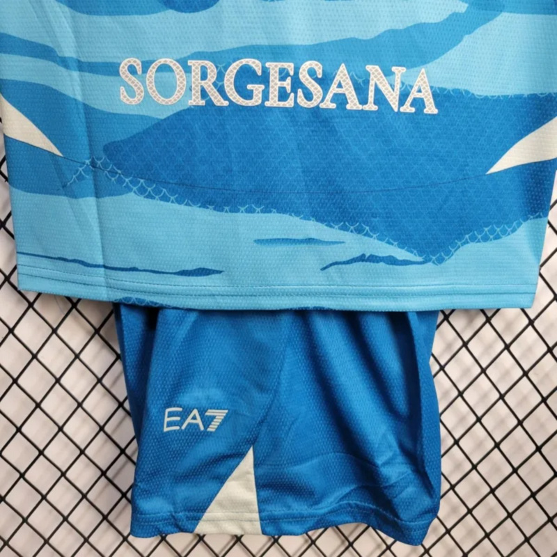 2025/26 Napoli Partenope jersey kids Kits size: 16-28