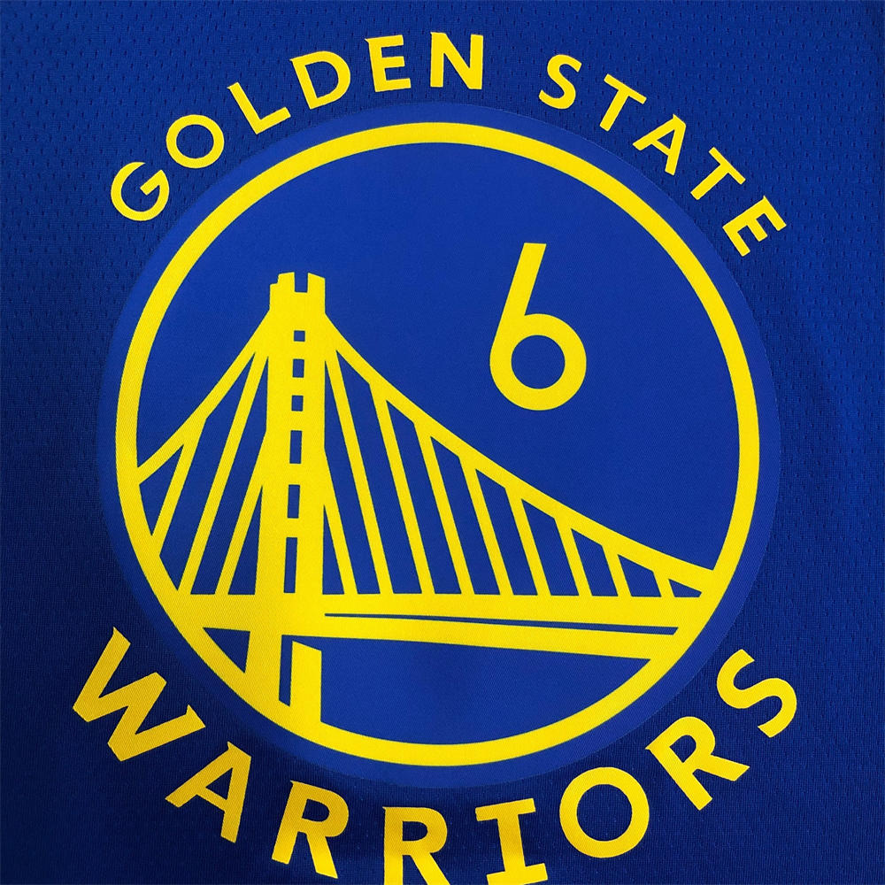 NBA Golden State Warriors V-Neck 75th anniversary Blue Jersey YOUNG#6 S-XXL
