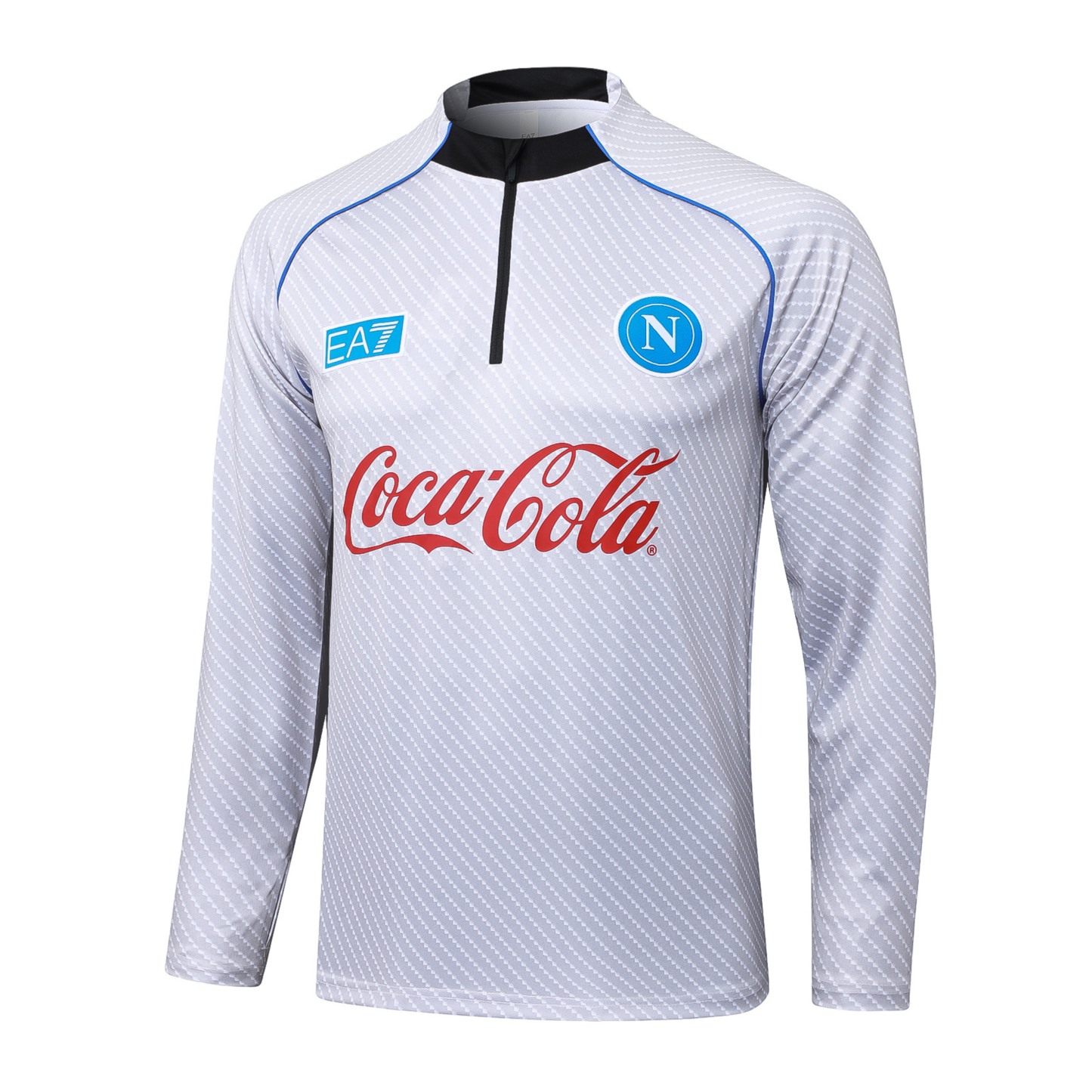 2025/26 Naples light gray Long-sleeved half-pull training kit Football team kit