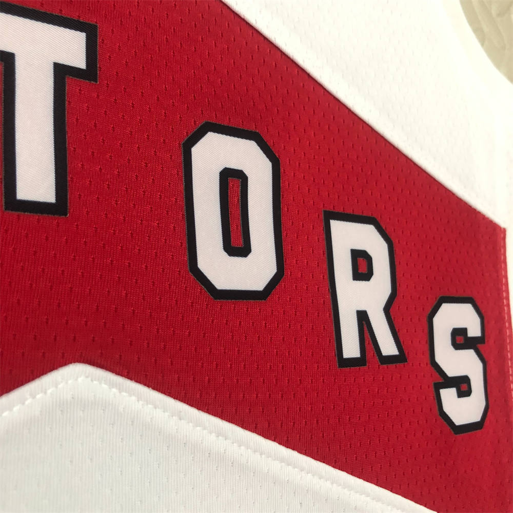 NBA Toronto Raptors V-Neck White Jersey SIAKAM#43 S-XXL