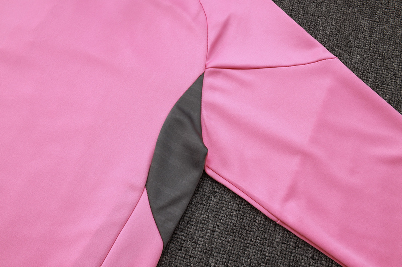 202526 Miami Pink Long-sleeved half-pull training kit Football team kit