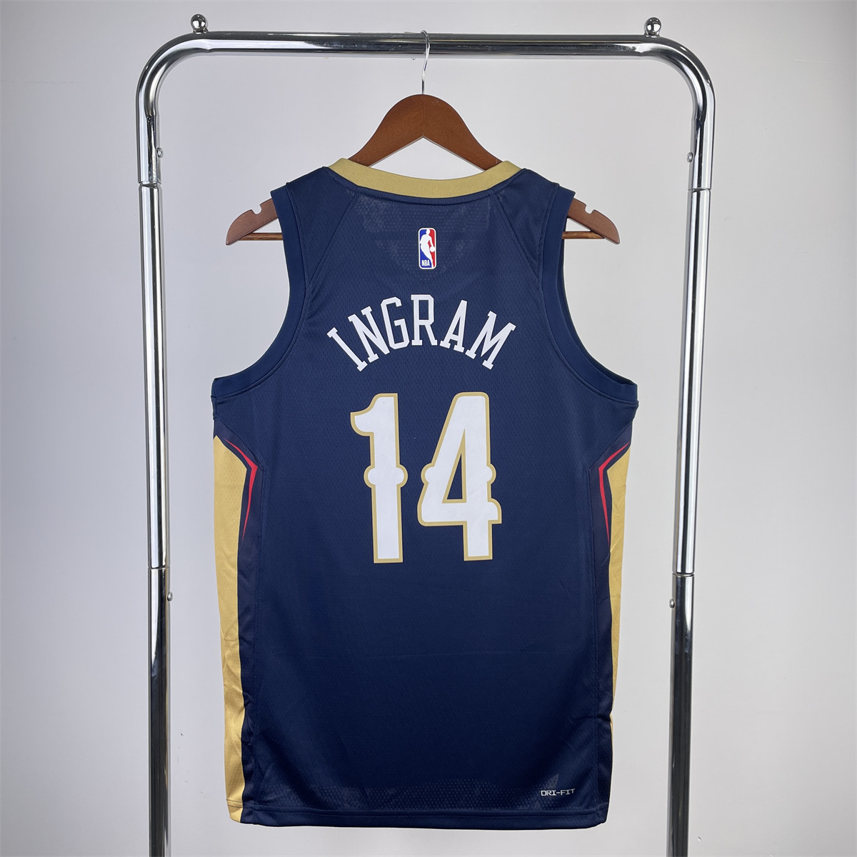NBA New Orleans Pelicans V-Neck Dark Blue jersey INGRAM#14 S-XXL