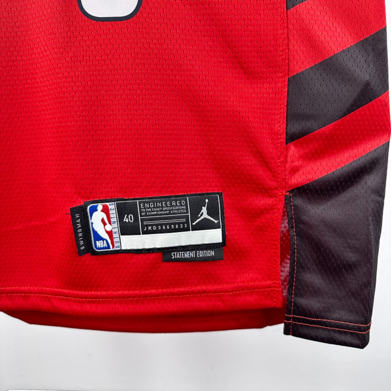NBA Portland Trail Blazers V-Neck JORDAN Edition Red Jersey AVDIJA#8 S-XXL