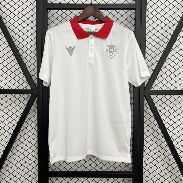 2025/26 Osasuna Polo White Jersey Fan Version