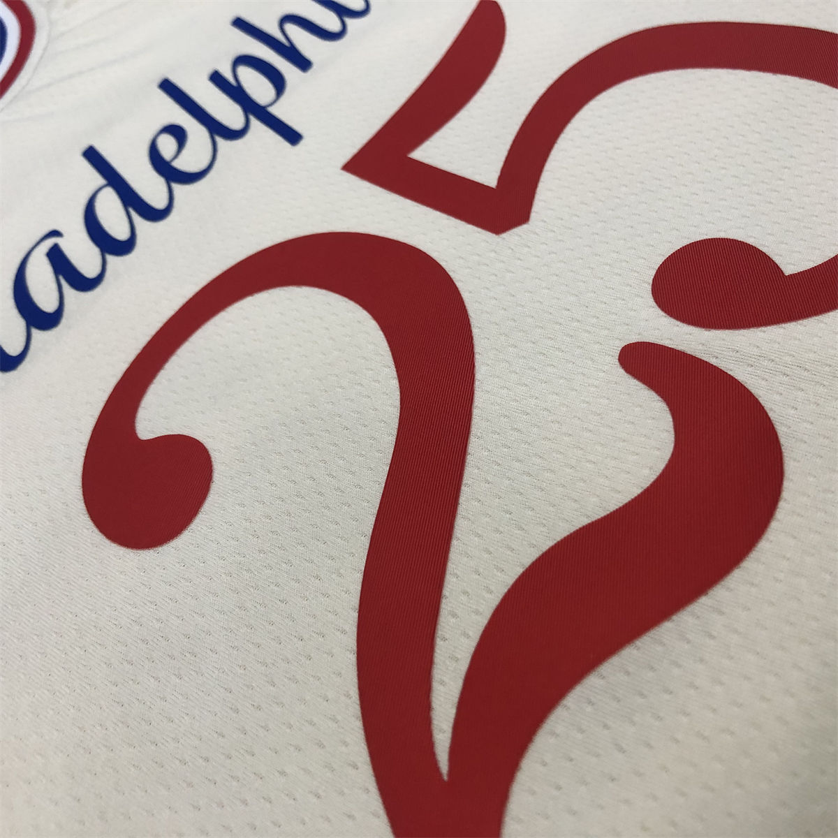 NBA Philadelphia 76ers Round neck White Jersey SIMMONS#25 S-XXL