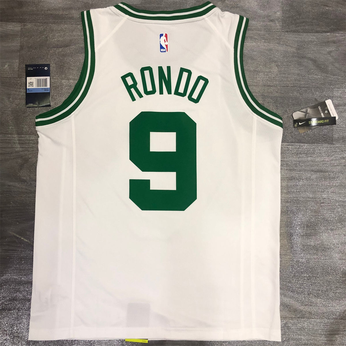 NBA Boston Celtics round neck White Jersey RONDO#9 S-XXL