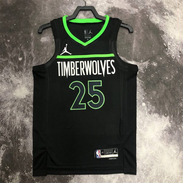NBA Minnesota Timberwolves V-Neck JORDAN Edition Black Jersey S-XXL