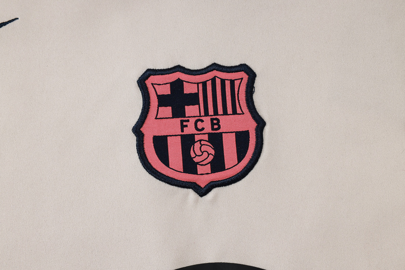 2025/26 Barcelona beige Training Set Shirt and Shorts