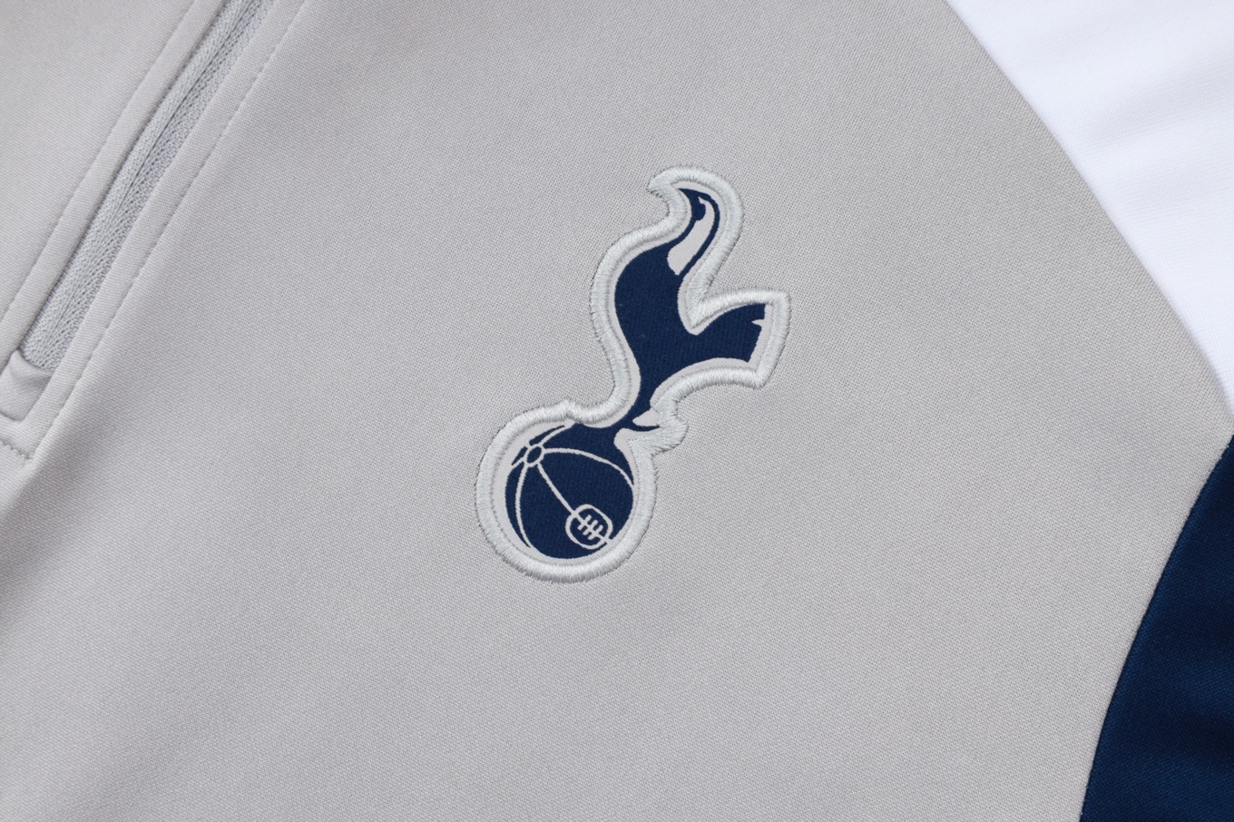 202526 Tottenham Light gray  Long-sleeved half-pull training kit Football team kit