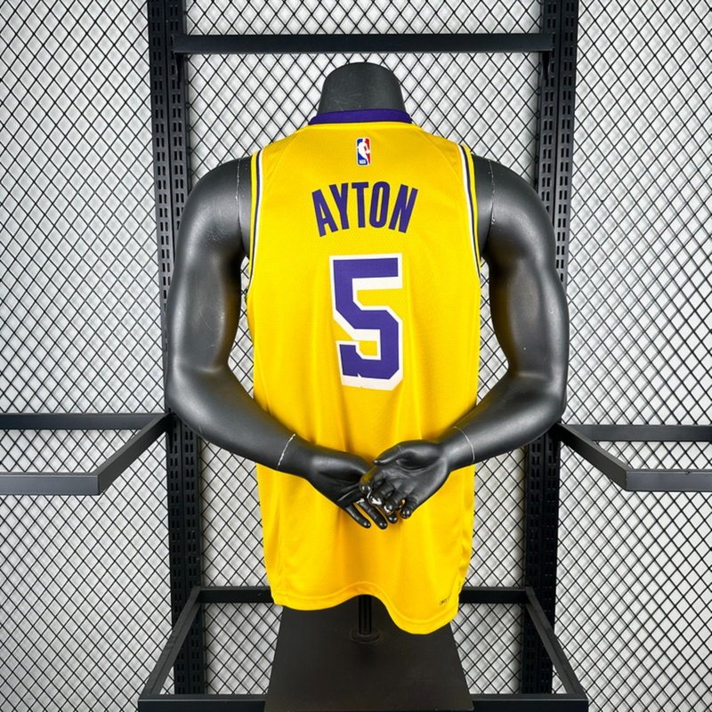 NBA Los Angeles Lakers AYTON#5 2022/23 Gold Association Edition Swingman Jersey S-XXL