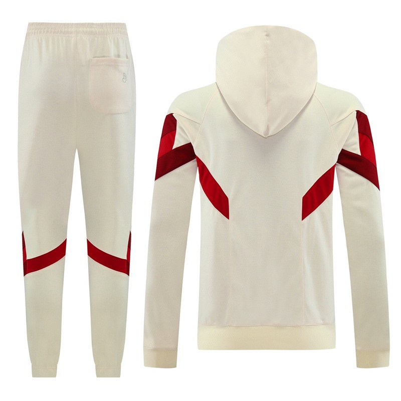 2024 Bayern Munich Beige Hoodie Jacket Kit Set Football Team Shirt Sports Fashion