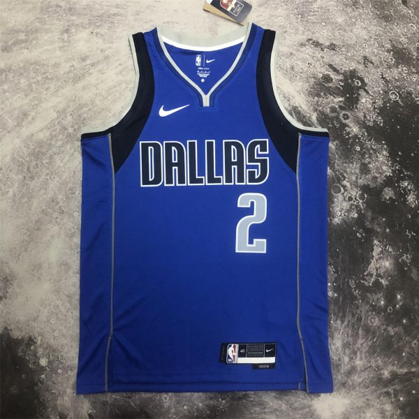 NBA Dallas Mavericks V-Neck Blue Jersey IRVING#2 S-XXL