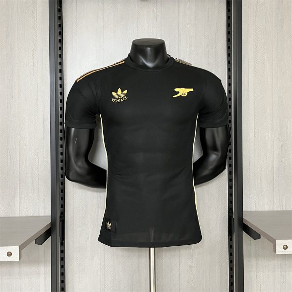 2024/25 Arsenal (Versace Co-branded Edition) Black Special edition Jersey Player Version