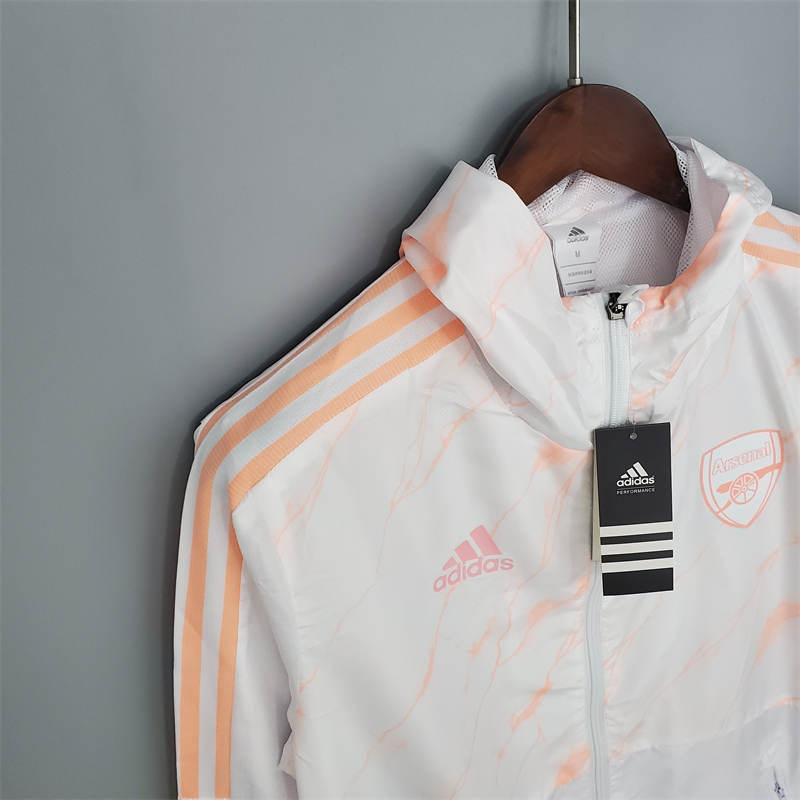 21/22 Windbreaker Arsenal White Sport Unifom jersey Sport Unifom