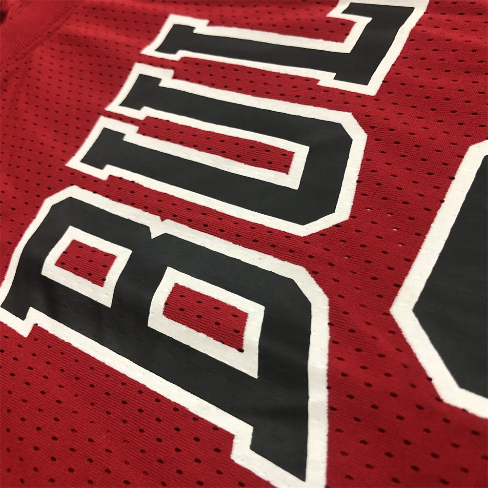 NBA Chicago Bulls Mitchellness Red Jersey JORDAN#23 S-XXL