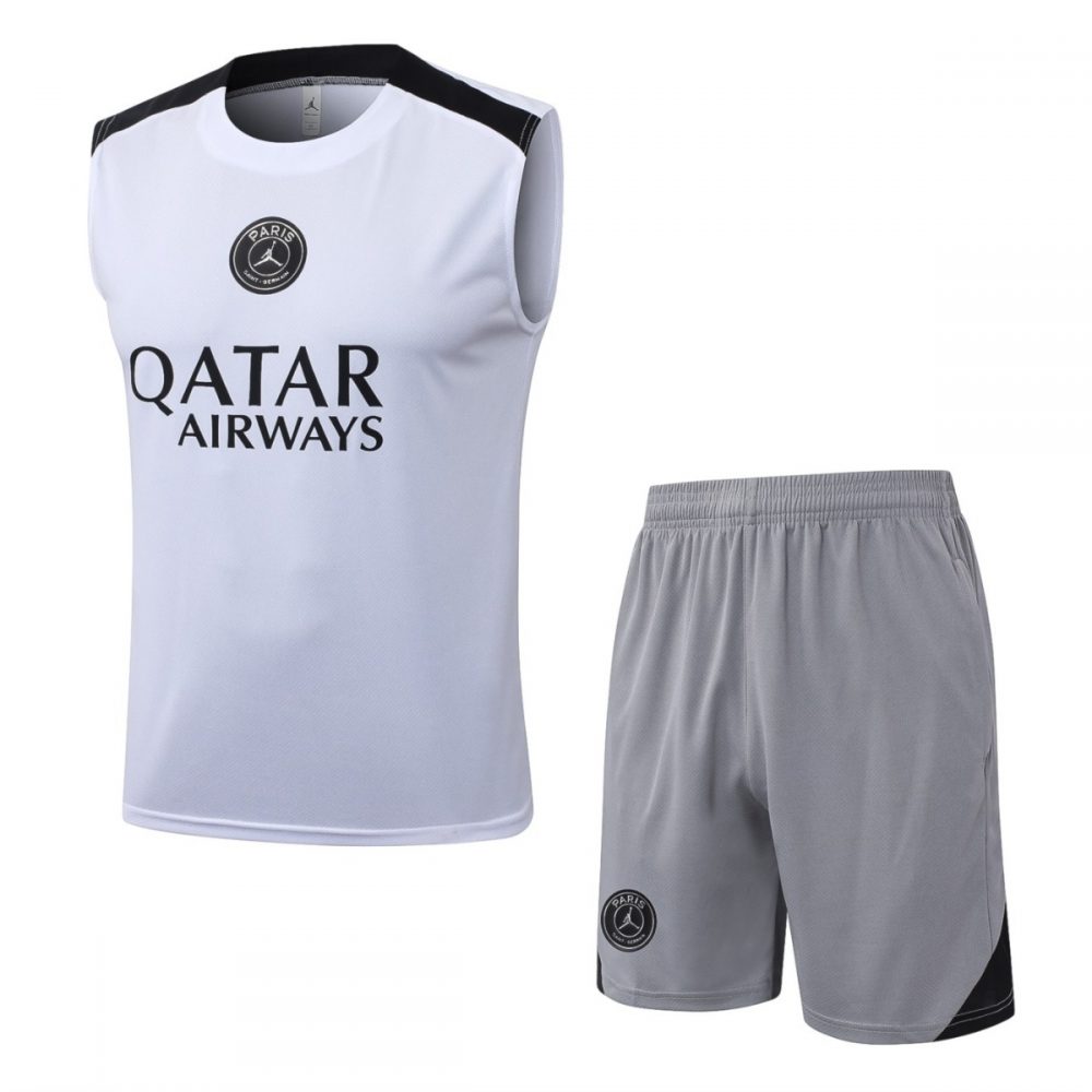 2026 PSG White Training Set Shirt and Shorts