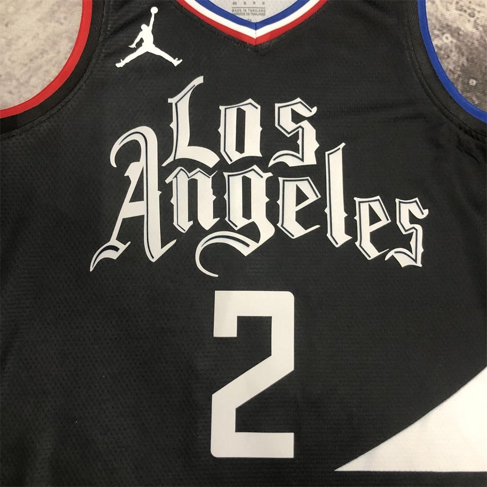 NBA Toronto Raptors V-Neck Black jersey LEONARD#2 S-XXL