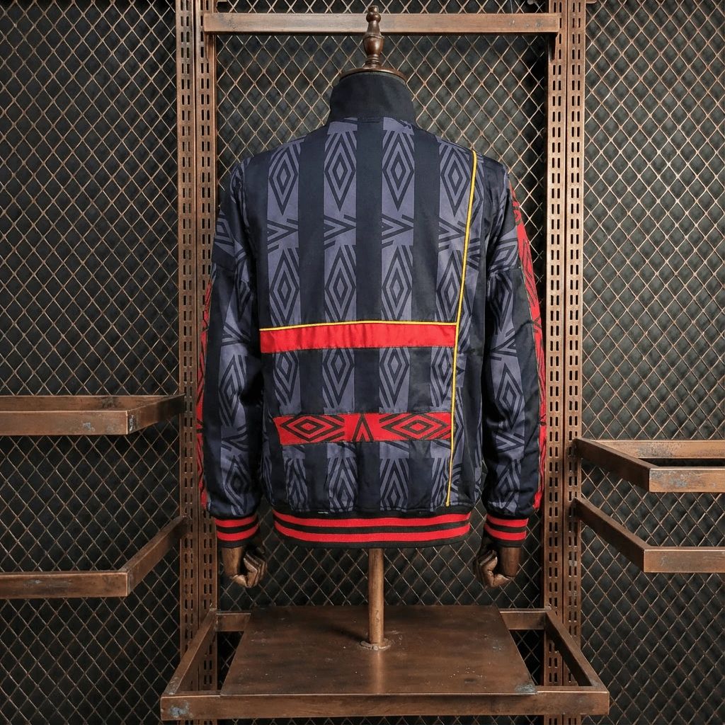 1992/94 Vintage Style Manchester United Black Windbreaker Sport Unifom