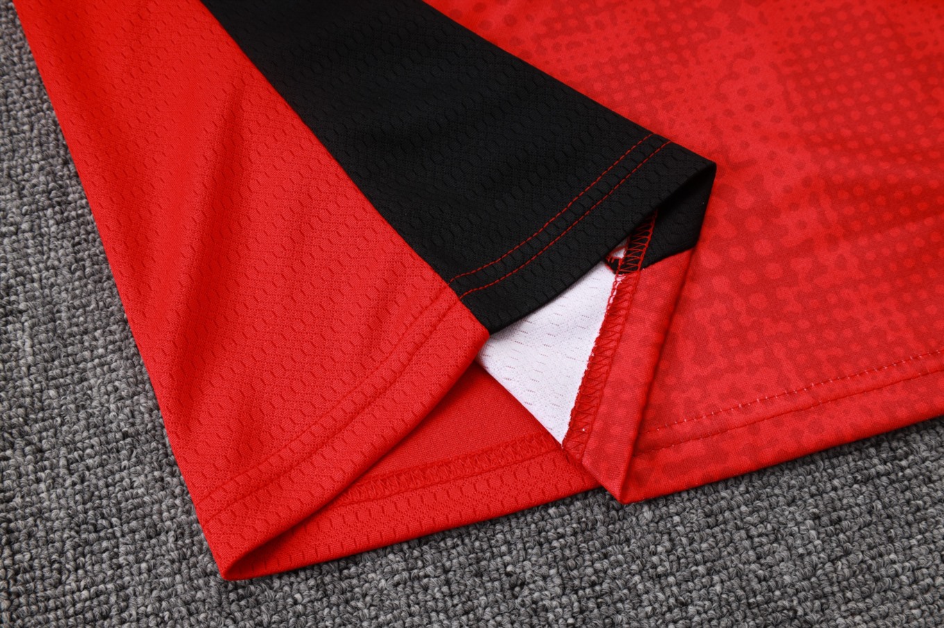202526 AC Milan Red Long-sleeved half-pull training kit Football team kit