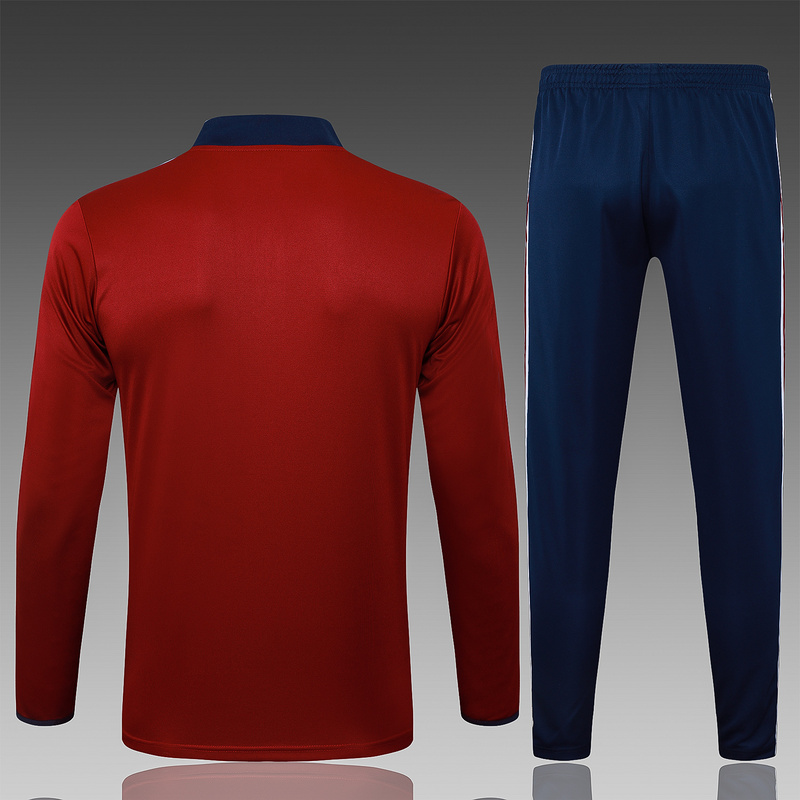 202526 Arsenal maroon Long-sleeved half-pull training kit Football team kit