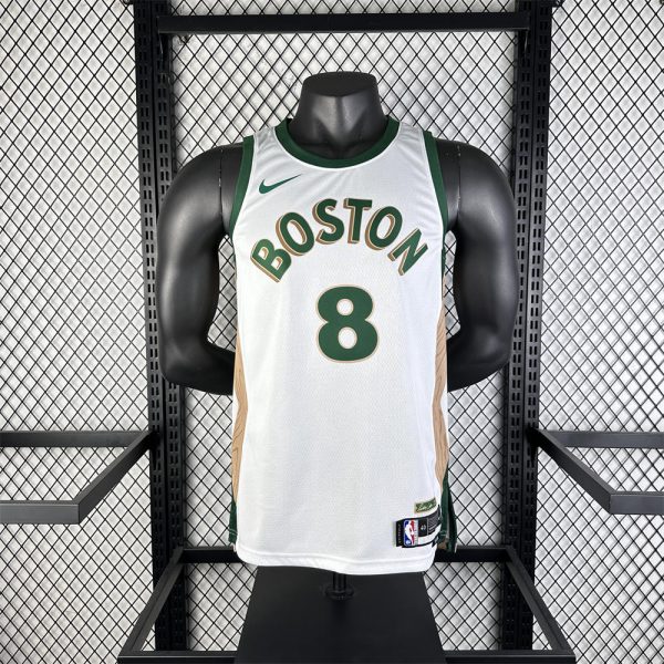 NBA Boston Celtics 2024 City Edition Round Neck White Jersey PORZINGIS#8 S-XXL