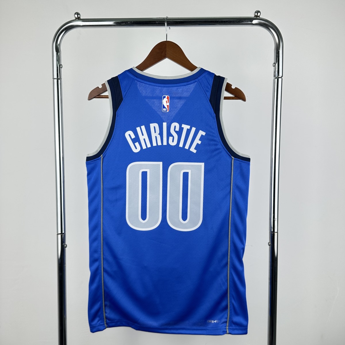 NBA Dallas Mavericks V-Neck Blue Jersey CHTISTIE#00 S-XXL