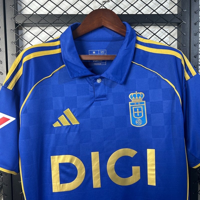 2025/26 Real Oviedo Home jersey Fan version