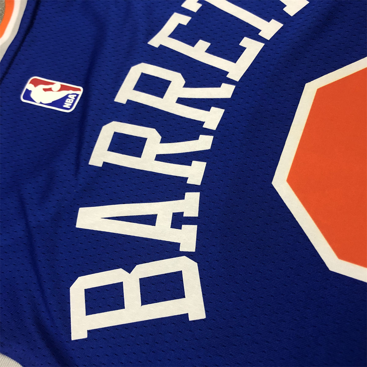NBA New York Knicks Round Neck Blue jersey BARRETT#9 S-XXL