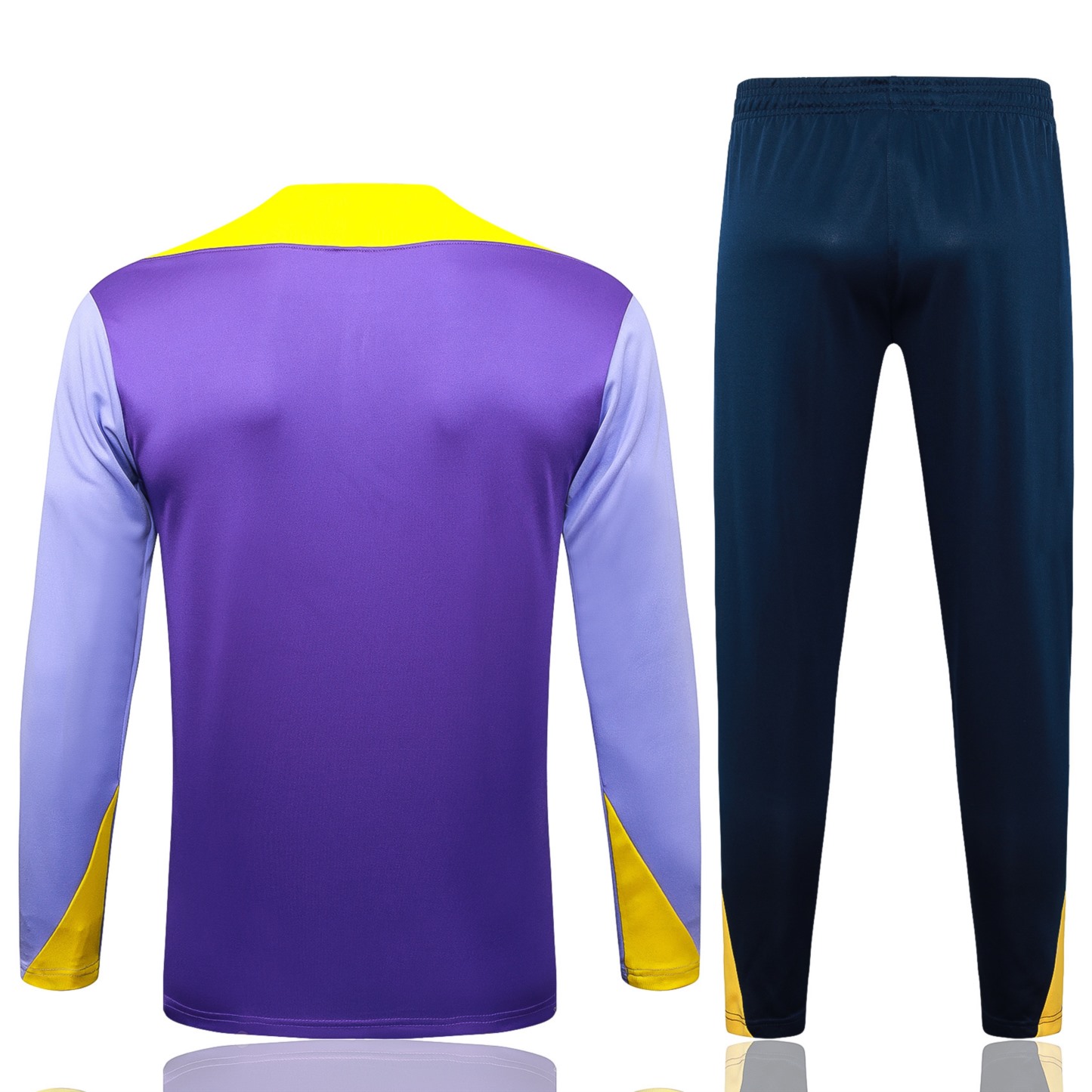 202526 Atletico Madrid Purple Long-sleeved half-pull training kit Football team kit