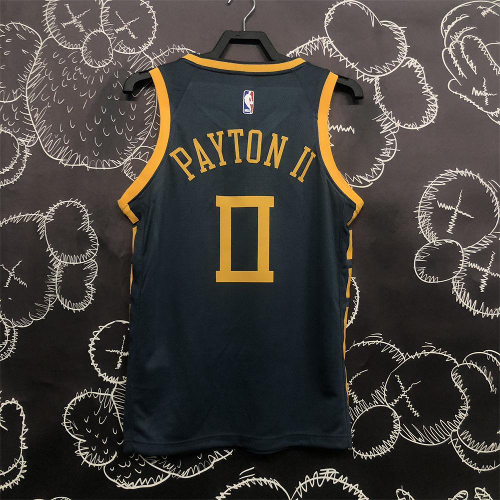 NBA Golden State Warriors V-Neck Black Jersey S-XXL