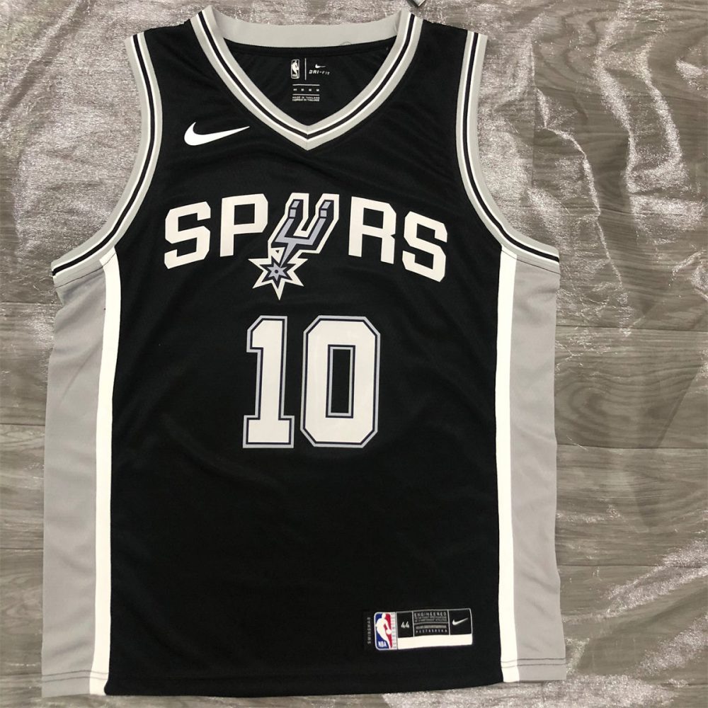 NBA San Antonio Spurs V-Neck Black jersey DeROZAN#10 S-XXL