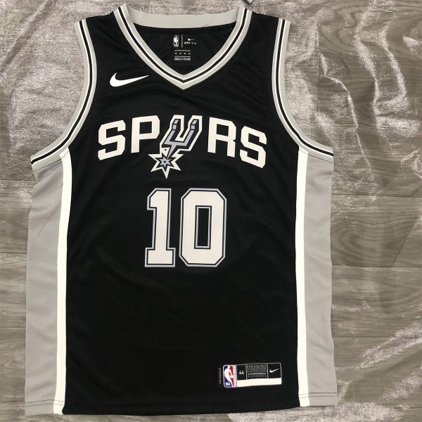 NBA San Antonio Spurs V-Neck Black jersey DeROZAN#10 S-XXL