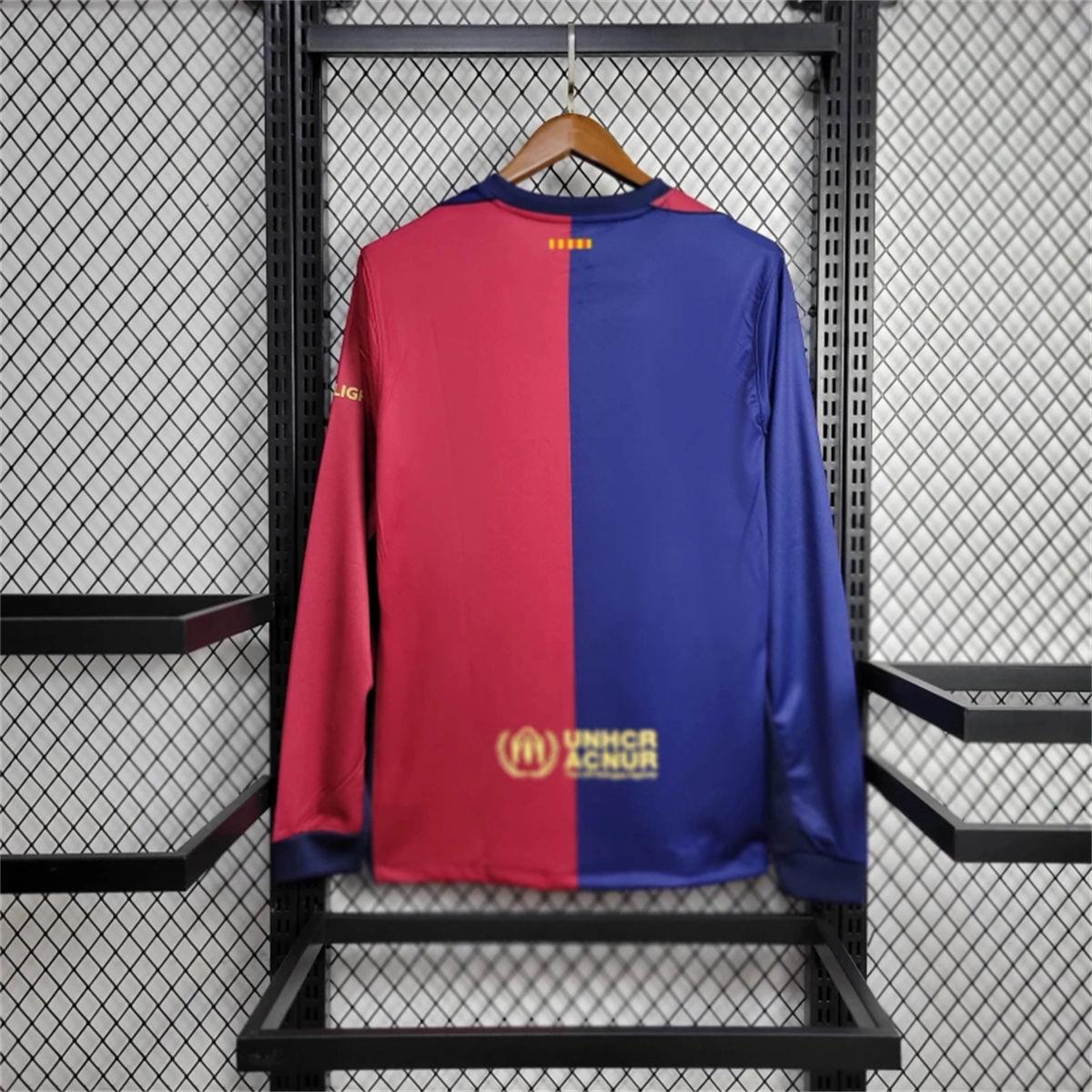 24/25 Barcelona Home Long Sleeve jersey Fan Version