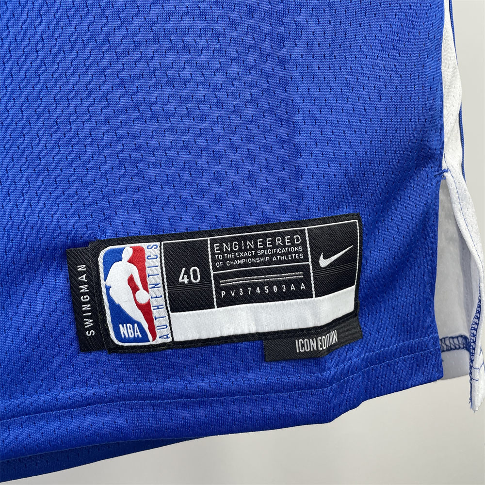 NBA Golden State Warriors 2023 V-Neck Blue Jersey CURRY#30 S-XXL