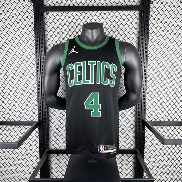 NBA Boston Celtics 2023 Round Neck Black Jersey HOLIDAY#4 S-XXL