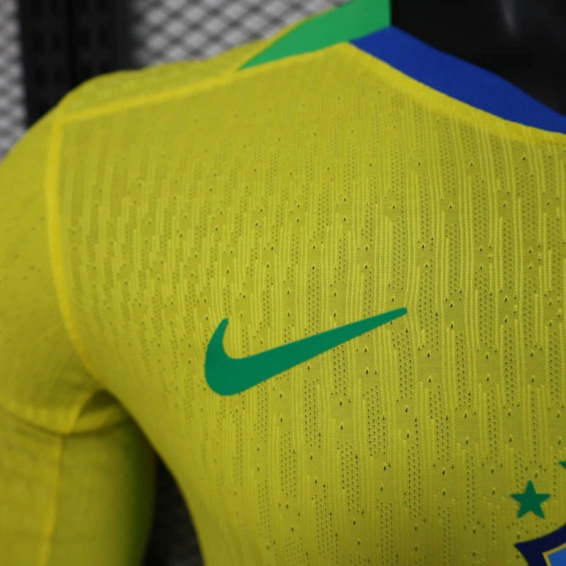 2025/26 Brazil yellow Jersey Long Sleeve Player Version