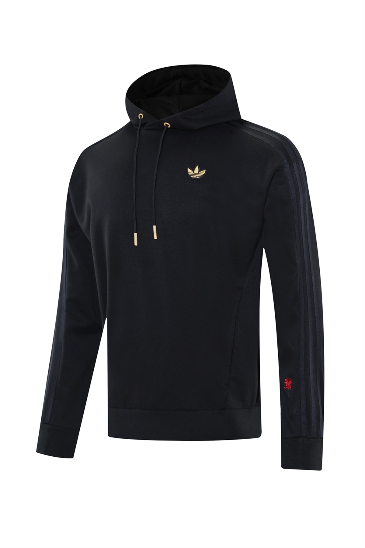 2025 Adidas Black Hoodie Jacket Kit Set Football Team Shirt Sports Fashion