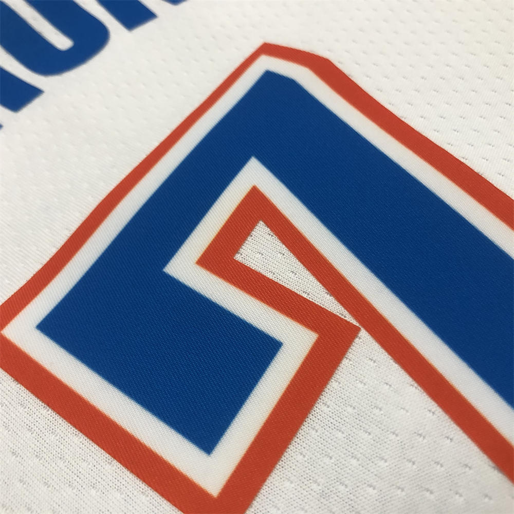 NBA Oklahoma City Thunder V-Neck White Jersey ANTHONY#7 S-XXL