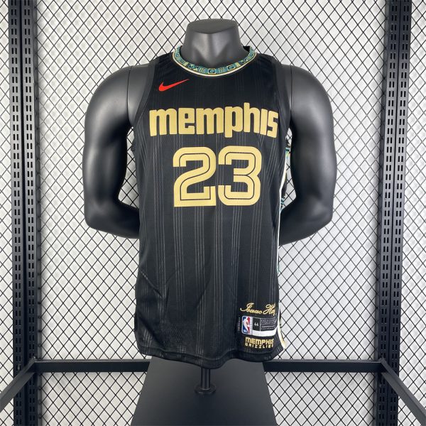 NBA Memphis Grizzies V-Neck Black Jersey RODE#23 S-XXL