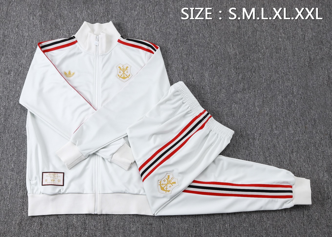 2026 Flamengo Grey Jacket Training Suit Set