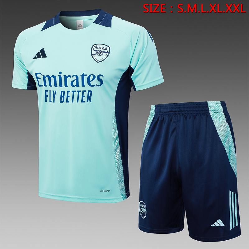 24/25 Arsenal Light green Training Set Shirt and Shorts