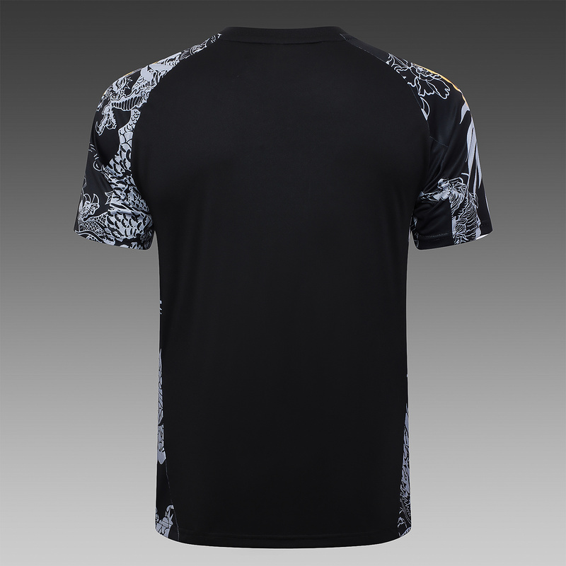 24/25 Real Madrid Black Training Set Shirt and Shorts