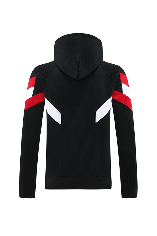 2024 Manchester United Black Hoodie Jacket Kit Set Football Team Shirt Sports Fashion