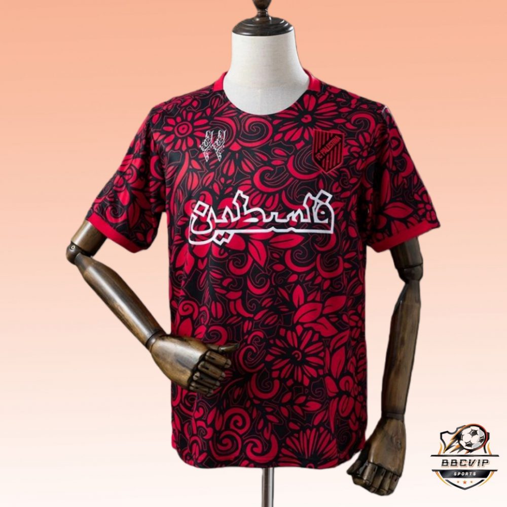 2025/26 CD Palestino Special Edition Red Jersey Fan Version