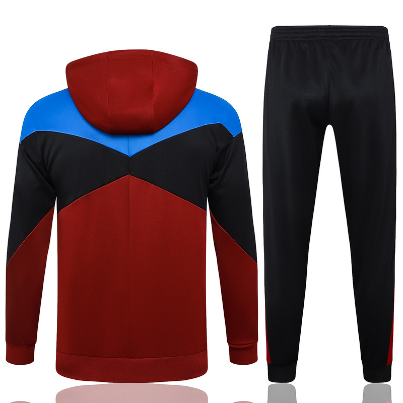 2024/25 Barcelona Red Hoodie Jacket Kit Set Football Team Shirt Sports Fashion